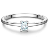 Ring Sterling Silber Zirkonia weiß