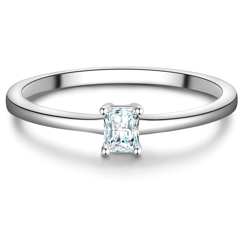 Ring Sterling Silber Zirkonia weiß