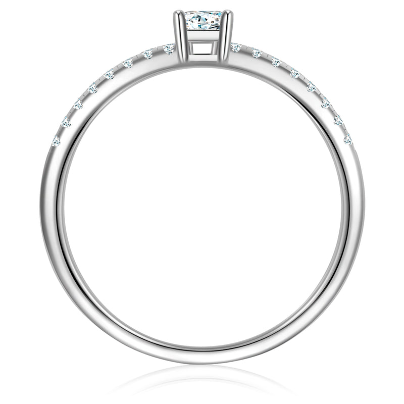 Ring Sterling Silber Zirkonia weiß