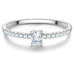 Ring Sterling Silber Zirkonia weiß