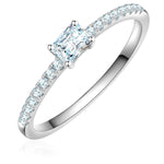 Ring Sterling Silber Zirkonia weiß