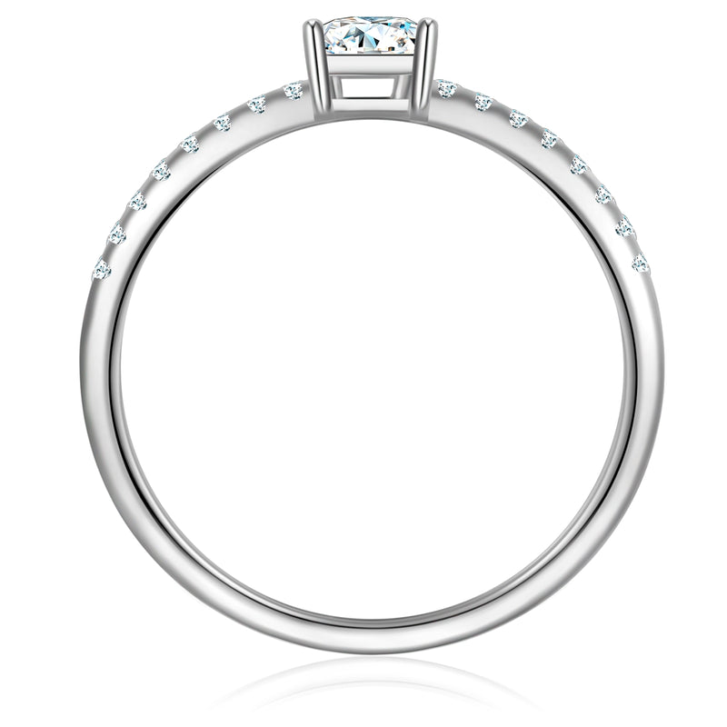 Ring Sterling Silber Zirkonia weiß