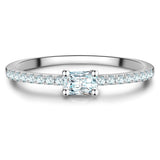 Ring Sterling Silber Zirkonia weiß