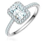 Ring Sterling Silber Zirkonia weiß