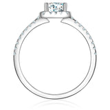 Ring Sterling Silber Zirkonia weiß
