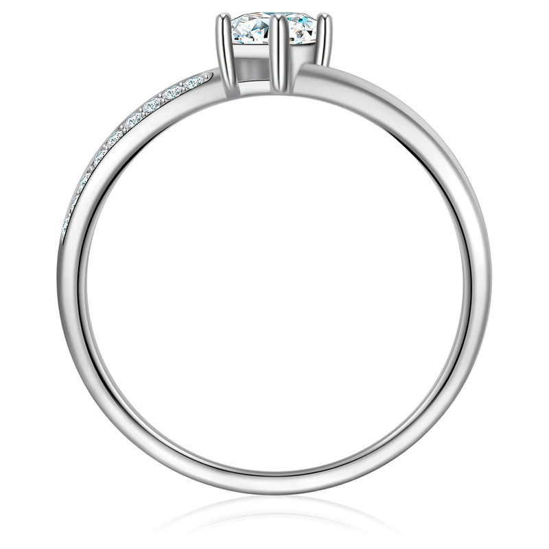 Ring Sterling Silber Zirkonia weiß