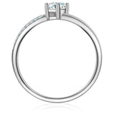 Ring Sterling Silber Zirkonia weiß