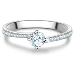 Ring Sterling Silber Zirkonia weiß