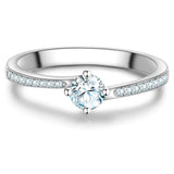 Ring Sterling Silber Zirkonia weiß