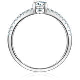 Ring Sterling Silber Zirkonia weiß