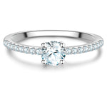 Ring Sterling Silber Zirkonia weiß