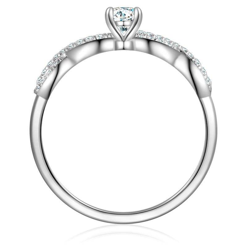 Ring Sterling Silber Zirkonia weiß