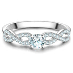 Ring Sterling Silber Zirkonia weiß