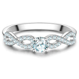 Ring Sterling Silber Zirkonia weiß