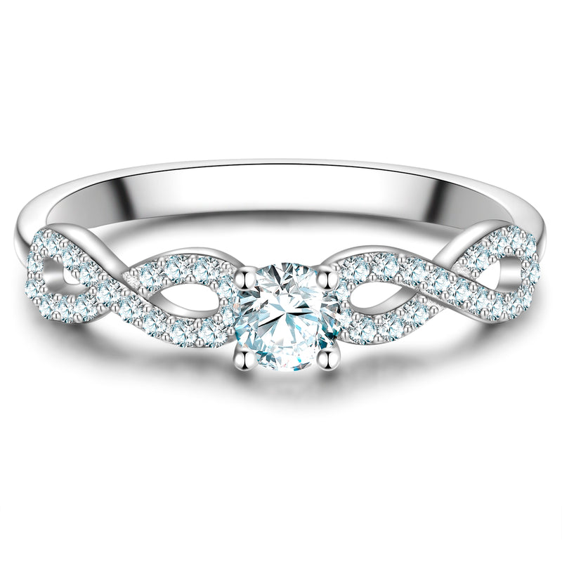 Ring Sterling Silber Zirkonia weiß