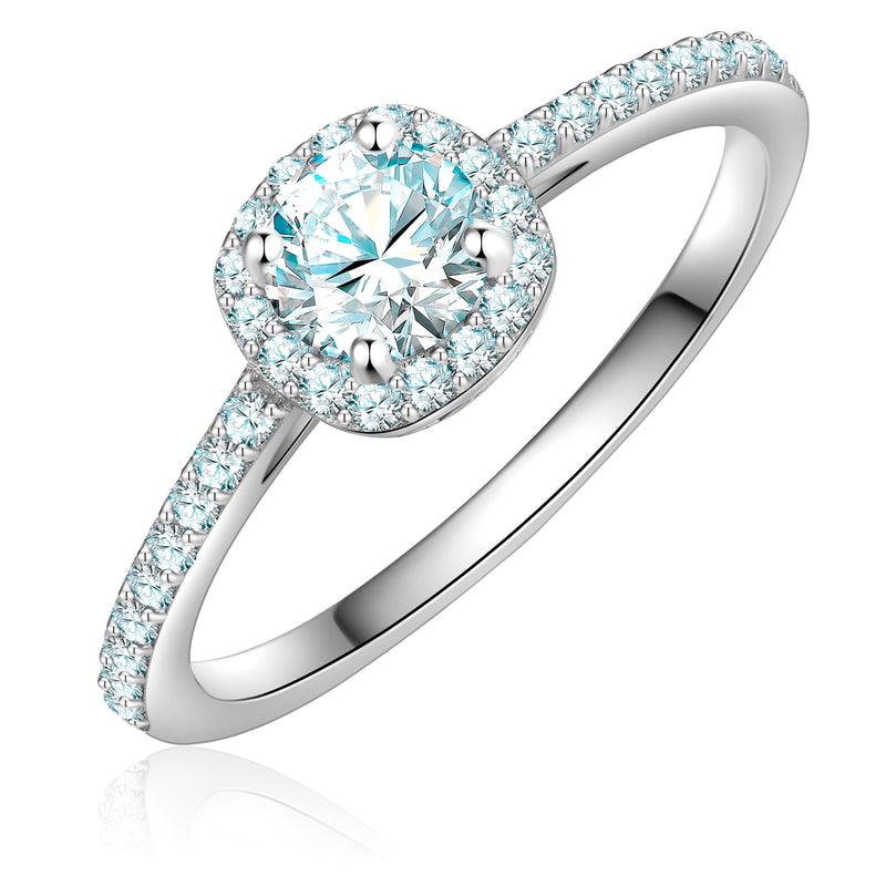 Ring Sterling Silber Zirkonia weiß