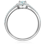 Ring Sterling Silber Zirkonia weiß