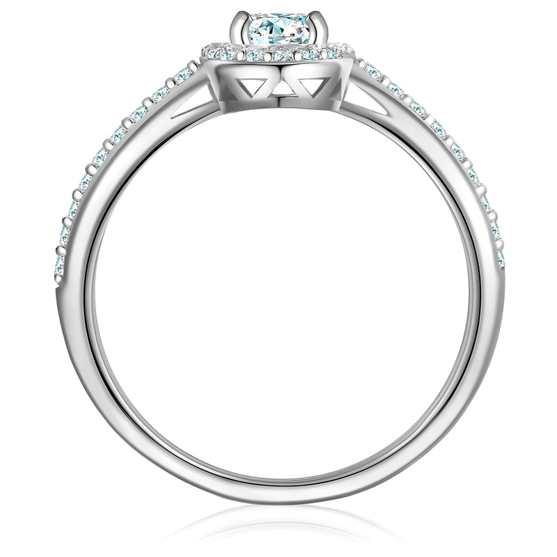 Ring Sterling Silber Zirkonia weiß