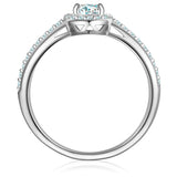 Ring Sterling Silber Zirkonia weiß