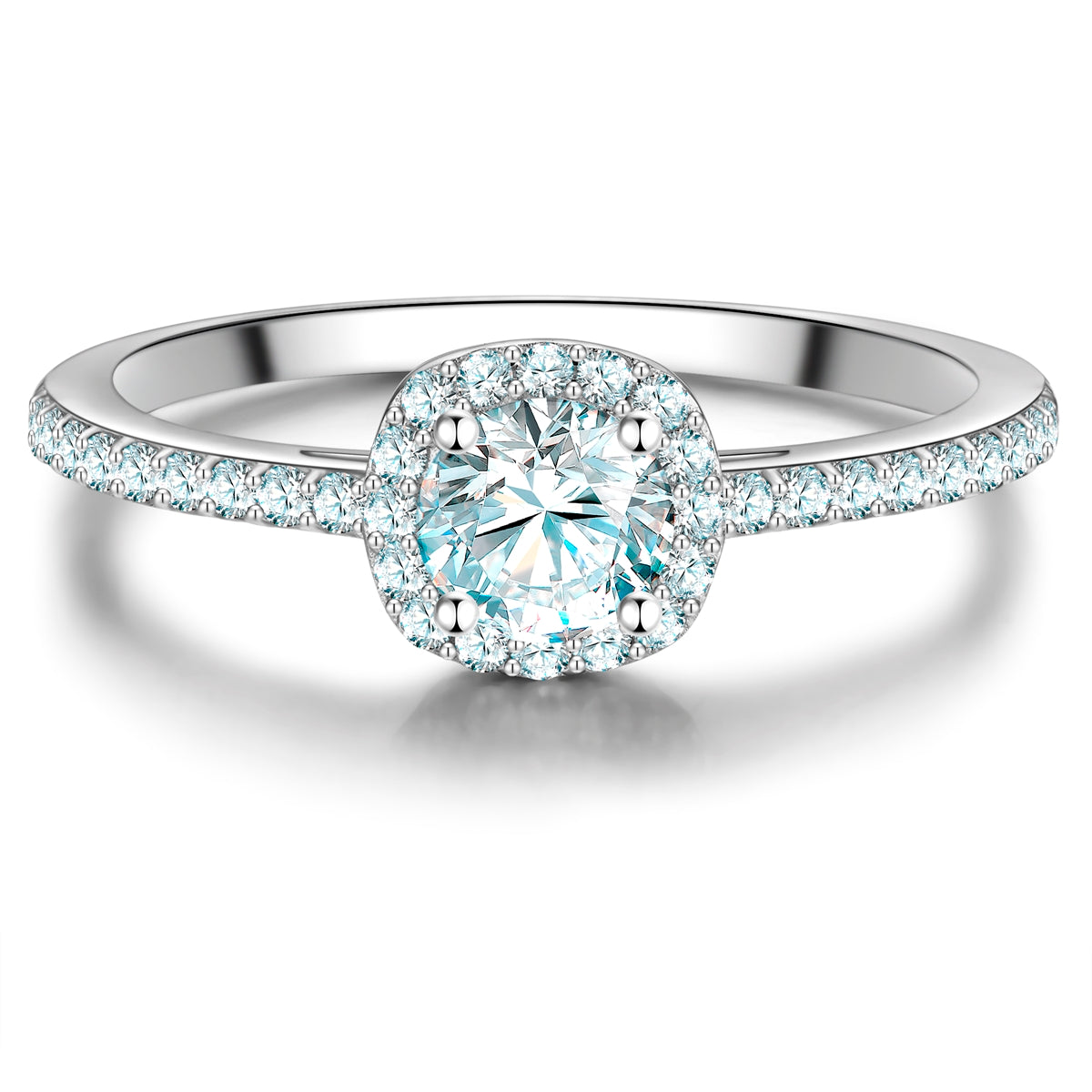 Ring Sterling Silber Zirkonia weiß