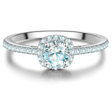 Ring Sterling Silber Zirkonia weiß