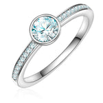 Ring Sterling Silber Zirkonia weiß