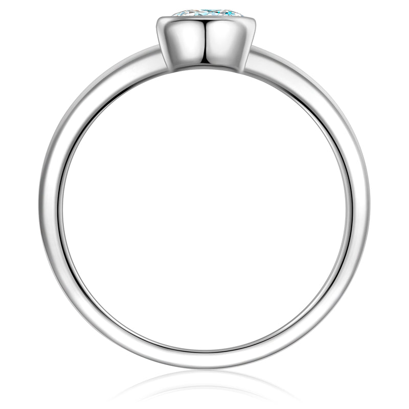 Ring Sterling Silber Zirkonia weiß