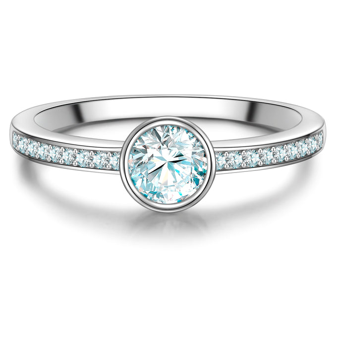 Ring Sterling Silber Zirkonia weiß