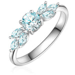 Ring Sterling Silber Zirkonia weiß