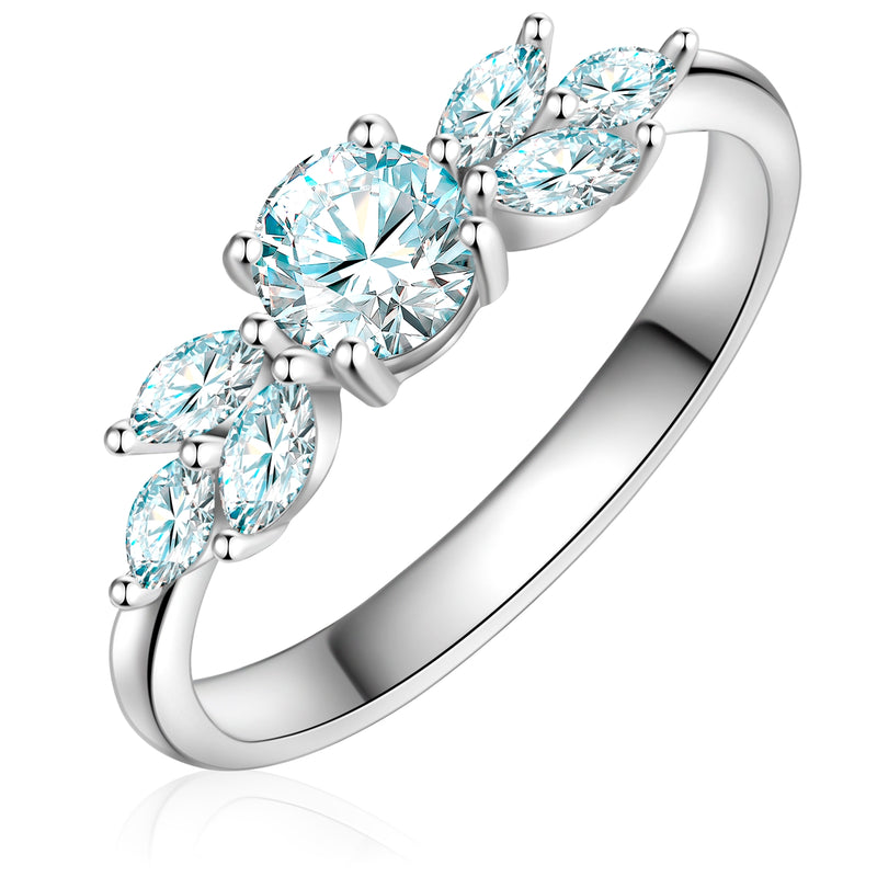 Ring Sterling Silber Zirkonia weiß