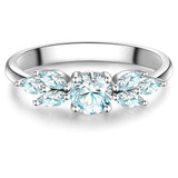 Ring Sterling Silber Zirkonia weiß