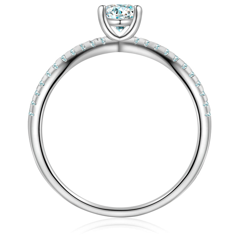 Ring Sterling Silber Zirkonia weiß