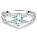 Ring Sterling Silber Zirkonia weiß