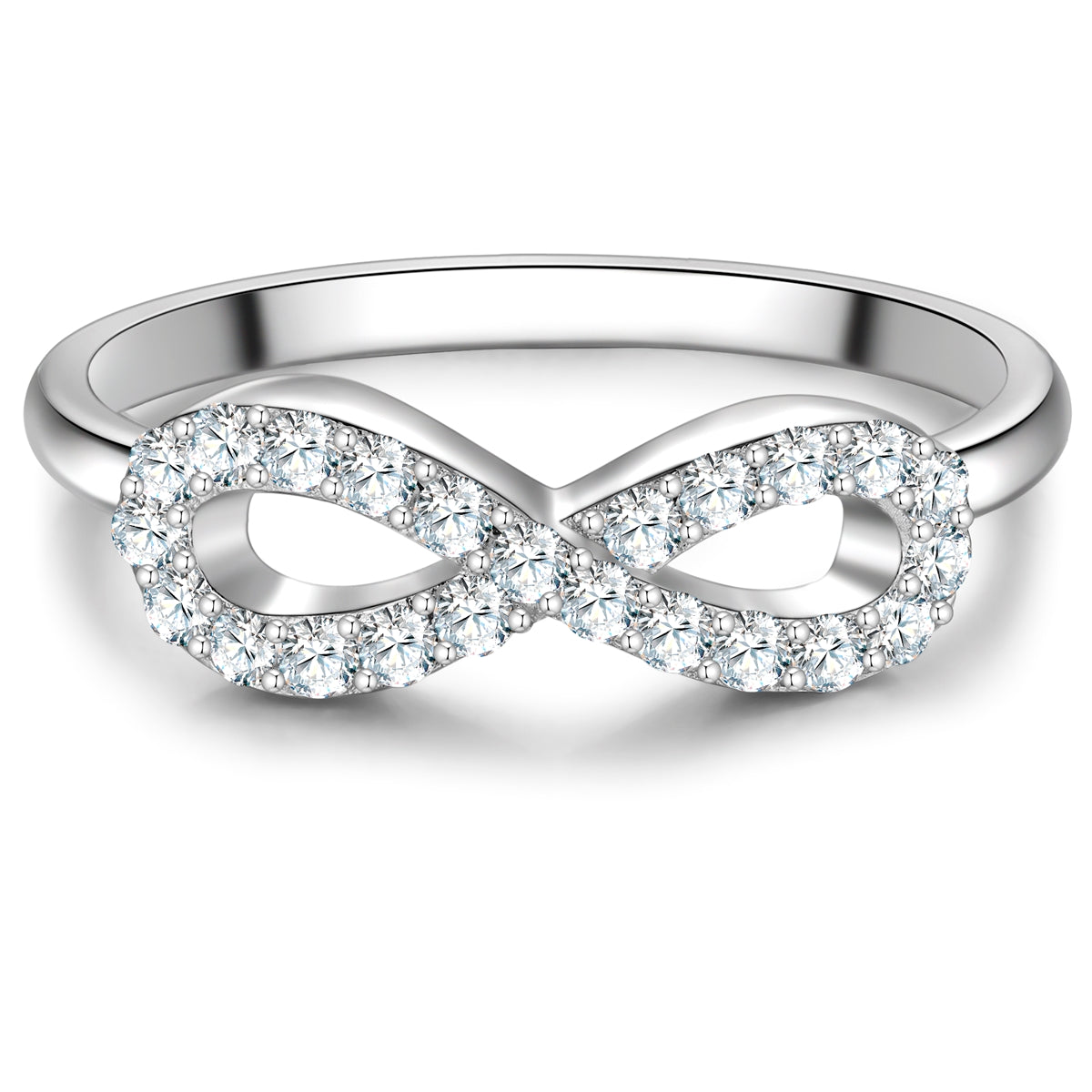 Ring Sterling Silber Zirkonia weiß