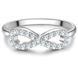 Ring Sterling Silber Zirkonia weiß