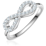 Ring Sterling Silber Zirkonia weiß