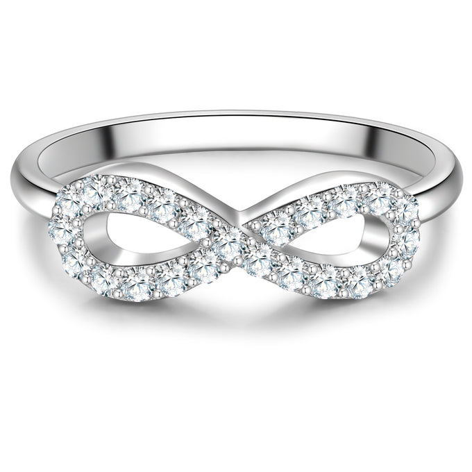 Ring Sterling Silber Zirkonia weiß