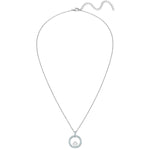 Kette mit Anhänger Sterling Silber Muschelkernperle weiß Zirkonia weiß