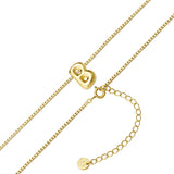 Kette mit Anhänger Sterling Silber gelbgold