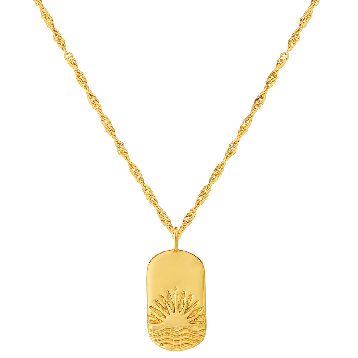Kette mit Anhänger Sterling Silber gelbgold