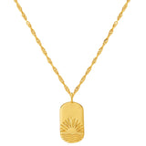 Kette mit Anhänger Sterling Silber gelbgold