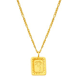 Kette mit Anhänger Sterling Silber gelbgold