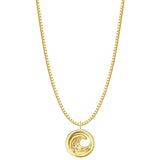Kette mit Anhänger Sterling Silber gelbgold