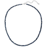 Kette Sterling Silber Chalcedon blau