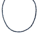Kette Sterling Silber Chalcedon blau