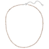Kette Sterling Silber Chalcedon weiß