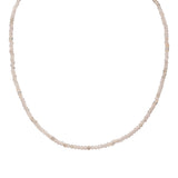 Kette Sterling Silber Chalcedon weiß