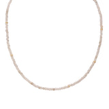 Kette Sterling Silber gelbgold Chalcedon weiß