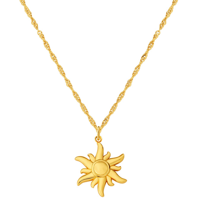 Kette mit Anhänger Sterling Silber gelbgold