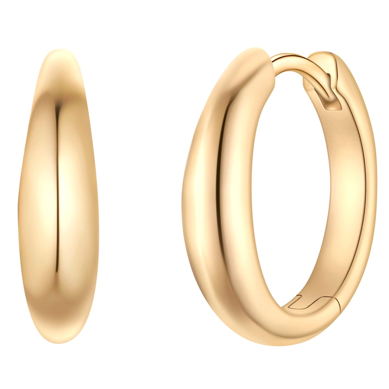Creolen Sterling Silber gelbgold